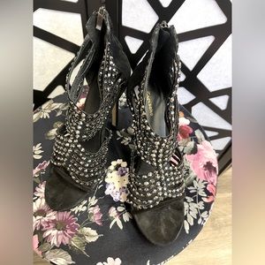 Black Ziggy Soho embellished sandal